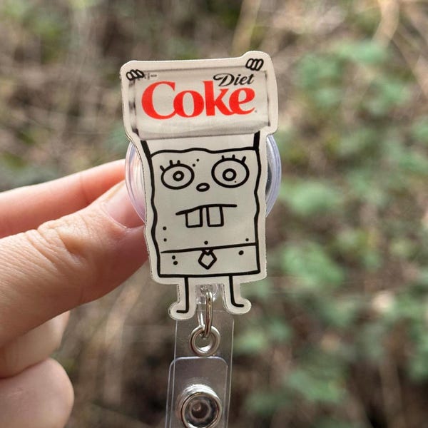 Cartoon Doodle with Diet Soda Badge Reel