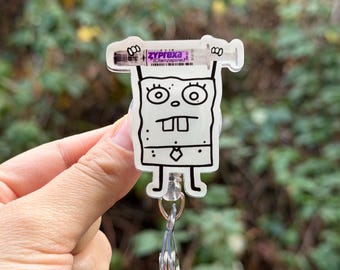Cartoon Doodle with Zyprexa- Badge Reel