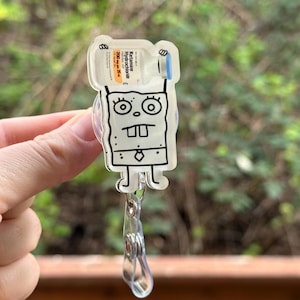 Doodle Bob Ketamine- Nurse badge reel, RN, MD, critical care, ICU, Emergency, healthcare, work accessory