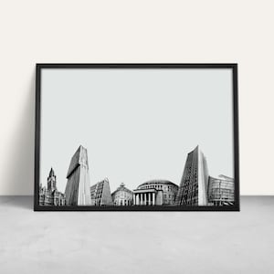 Manchester Art Print / Giclee print / Love Manchester gift / Manchester Architecture present / Custom Manchester Buildings / Cityscape