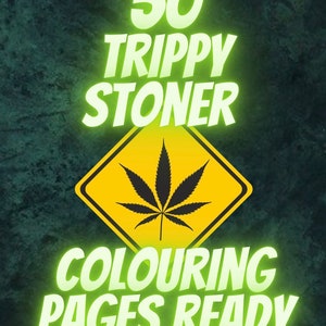Trippy stoner colouring pages for adults