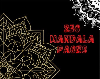 Mandala coloring pages 250
