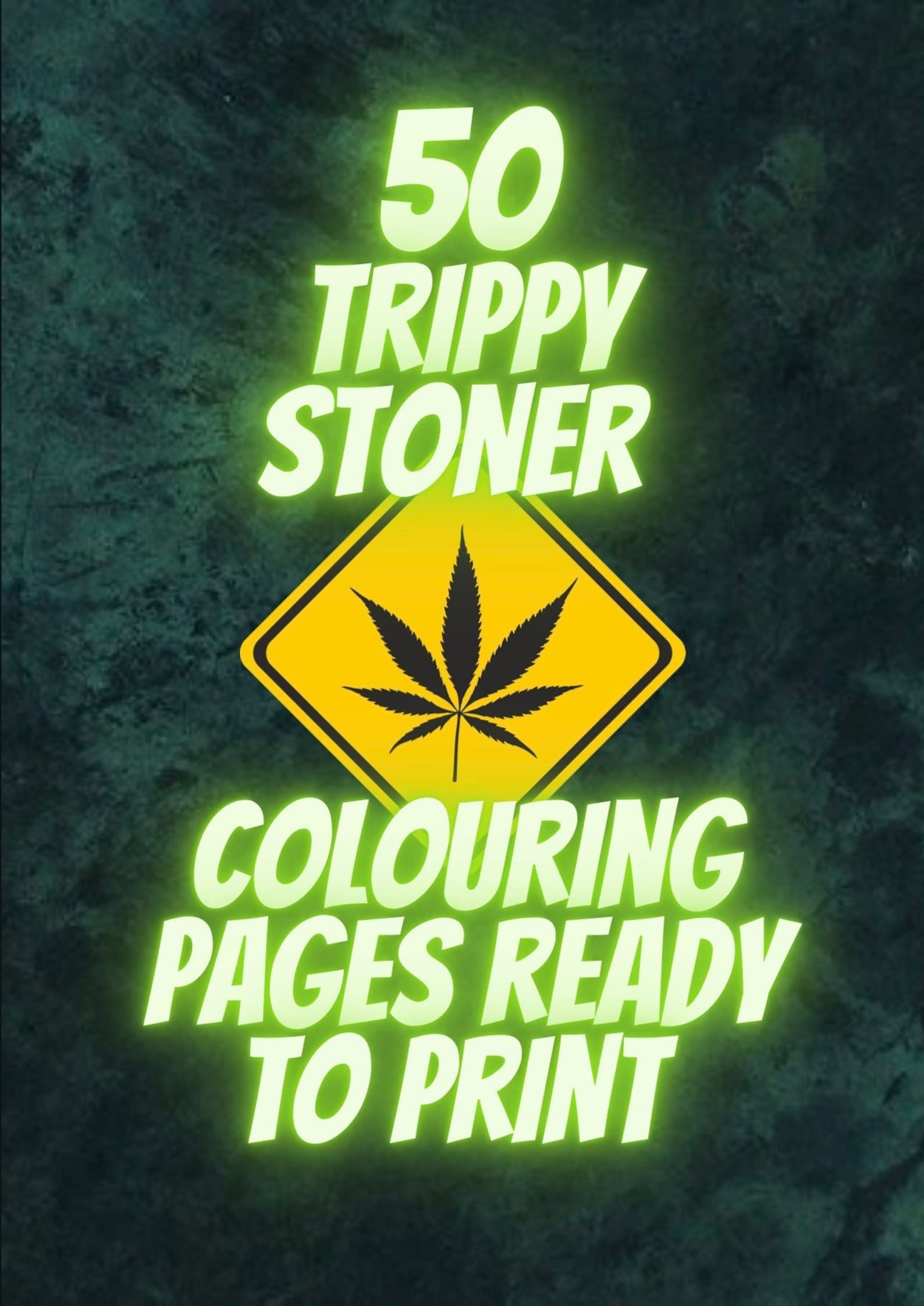 Trippy Stoner Colouring Pages for Adults - Etsy