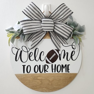 Football Front Door Decor | Football sign | Door hanger | Year-Round Wreath | Sports Sign | Football Wreath | Door Wreath | Sports Gift
