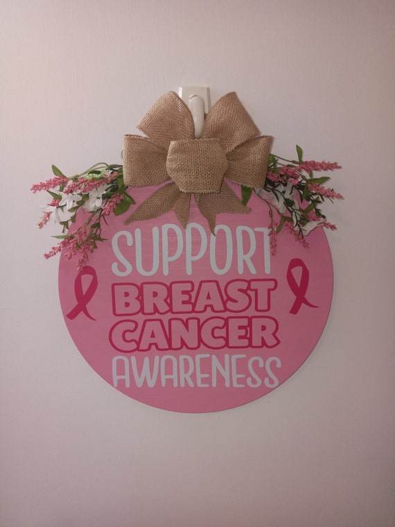 Breast Cancer Awareness Door Hanger Door Hanger Handmade - Etsy Canada
