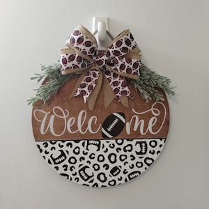 Football Front Door Decor | Football sign | Door hanger | Year-Round Wreath | Sports Sign | Football Wreath | Door Wreath | Sports Gift