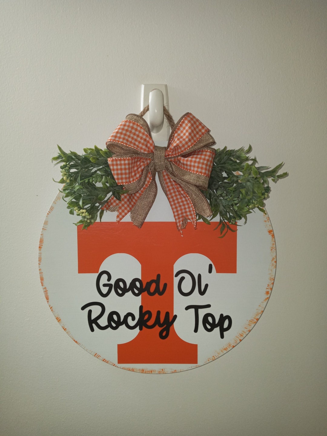 Rocky Top Tennessee Door Hanger Tennessee Wreath Door Hanger Tennessee