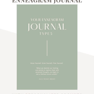 Your Enneagram Journal, Enneagram Type 5, Personalized Journal, Journal Prompts, Planner, Vision Casting, Limiting Beliefs, Gospel Enneagram