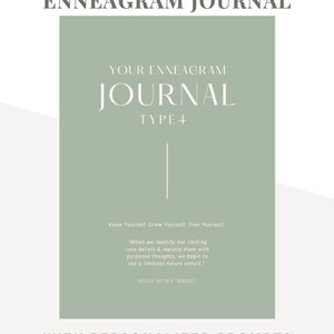 Your Enneagram Journal, Enneagram Type 4, Personalized Journal, Journal Prompts, Planner, Vision Casting, Limiting Beliefs, Gospel Enneagram