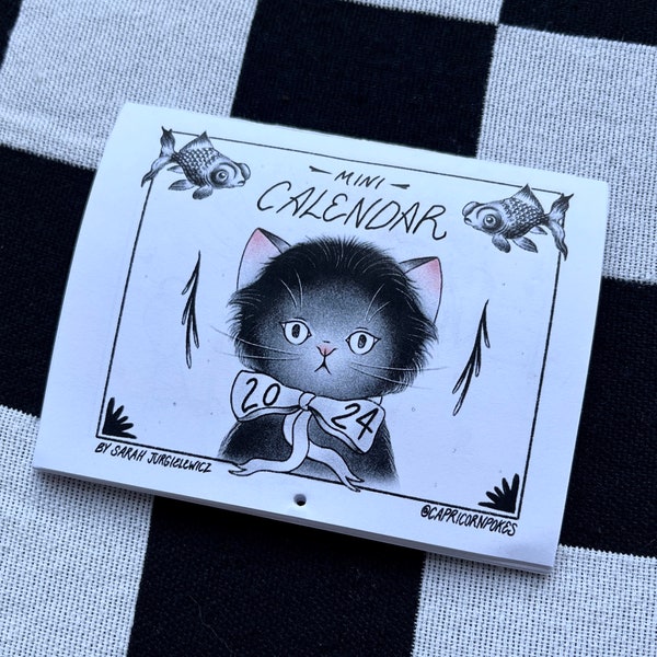 Mini Cat Calendar Etsy