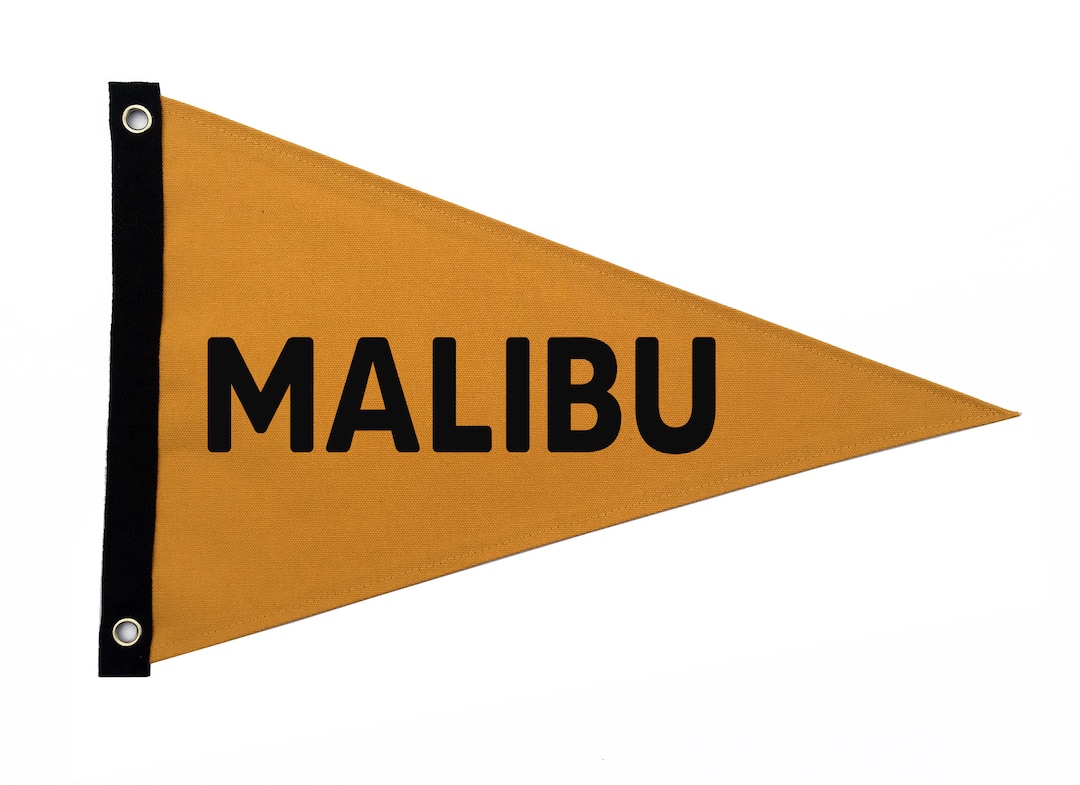 Malibu - Beach Flag - Etsy