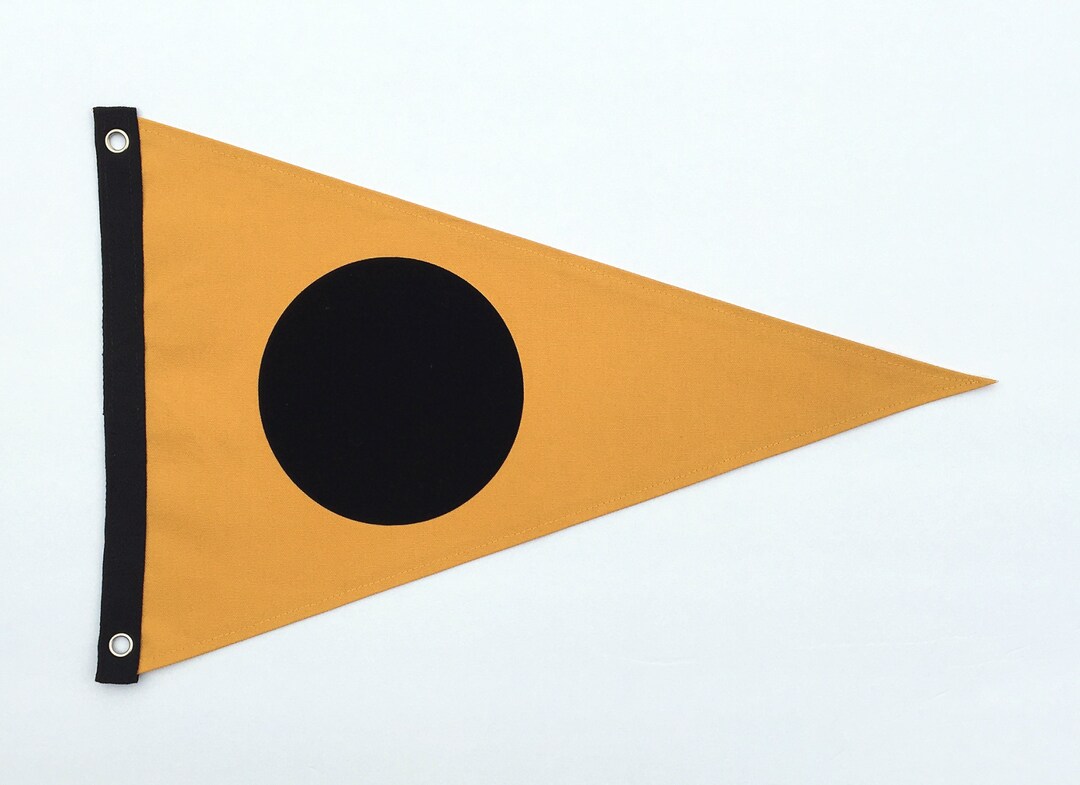 Black Ball Surf Flag Etsy