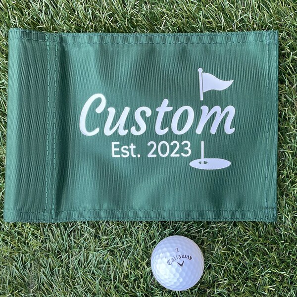 Custom Putting Green / Mini Golf Flag - 6" x 8"