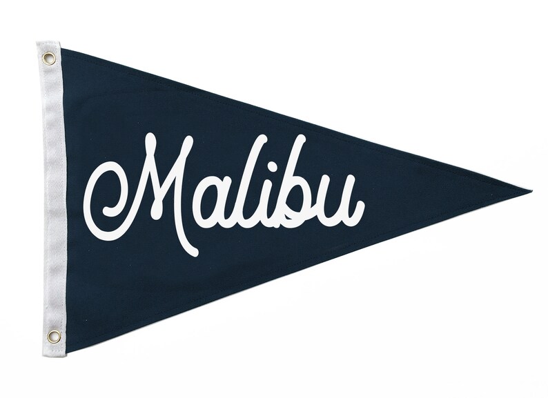 Malibu - Beach Flag - Etsy