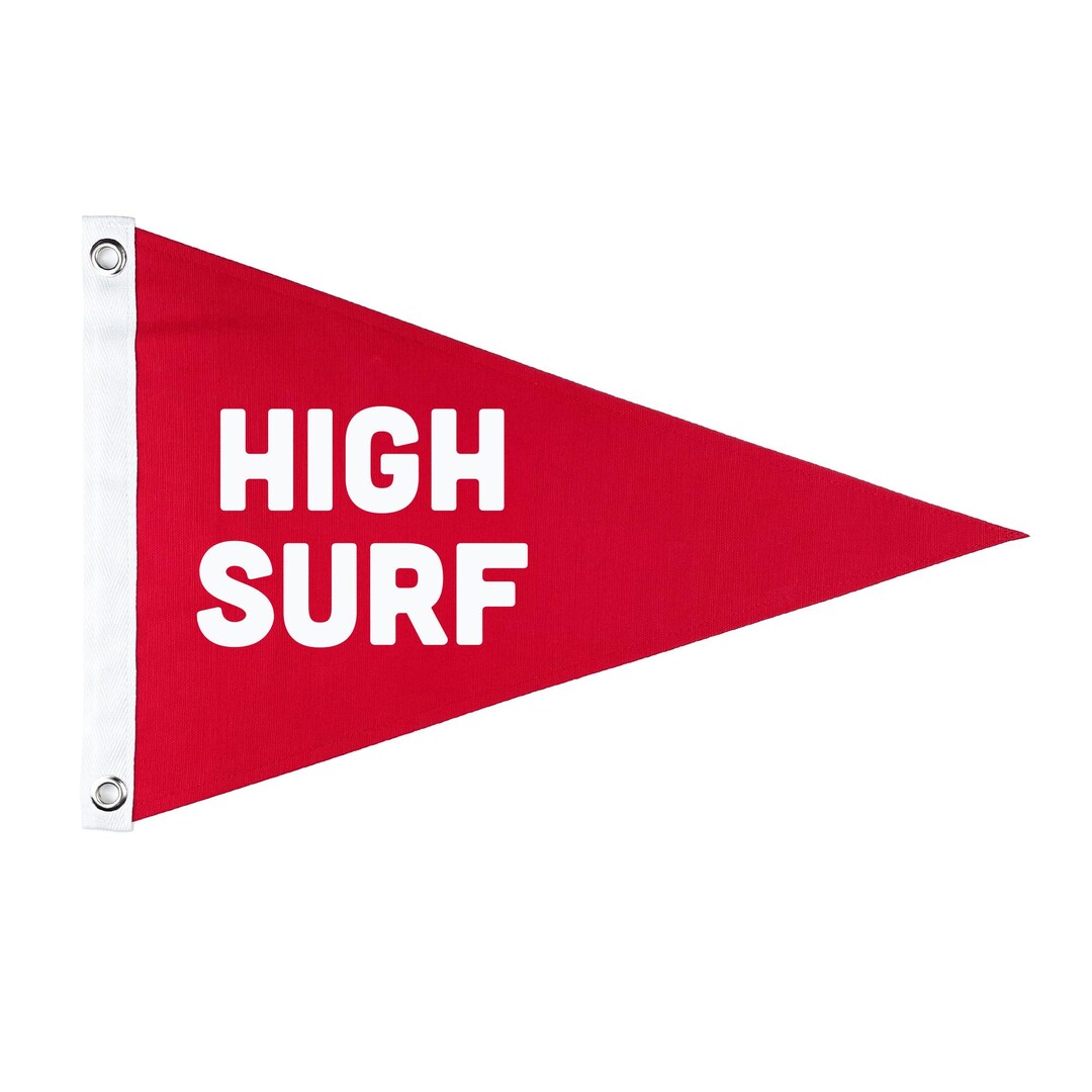 Surfing Flags String High Surf - Beach Flag - Etsy