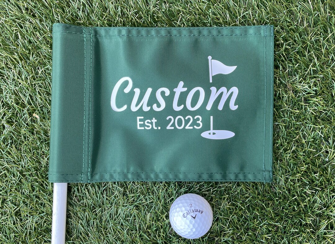 Custom Putting Green / Mini Golf Flag 6 X 8 Etsy
