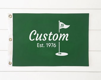 Custom Indoor Golf Pin Flag - 12" x 18"