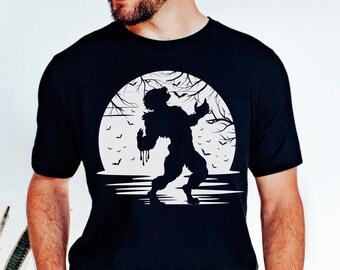 Unisex Halloween Wolf shirt, Funny Wolf Shirt, Werewolf Shirt, Wolf Moon Shirt, Wolf Lover Shirt, Halloween wolf Shirt, Wolf shirt