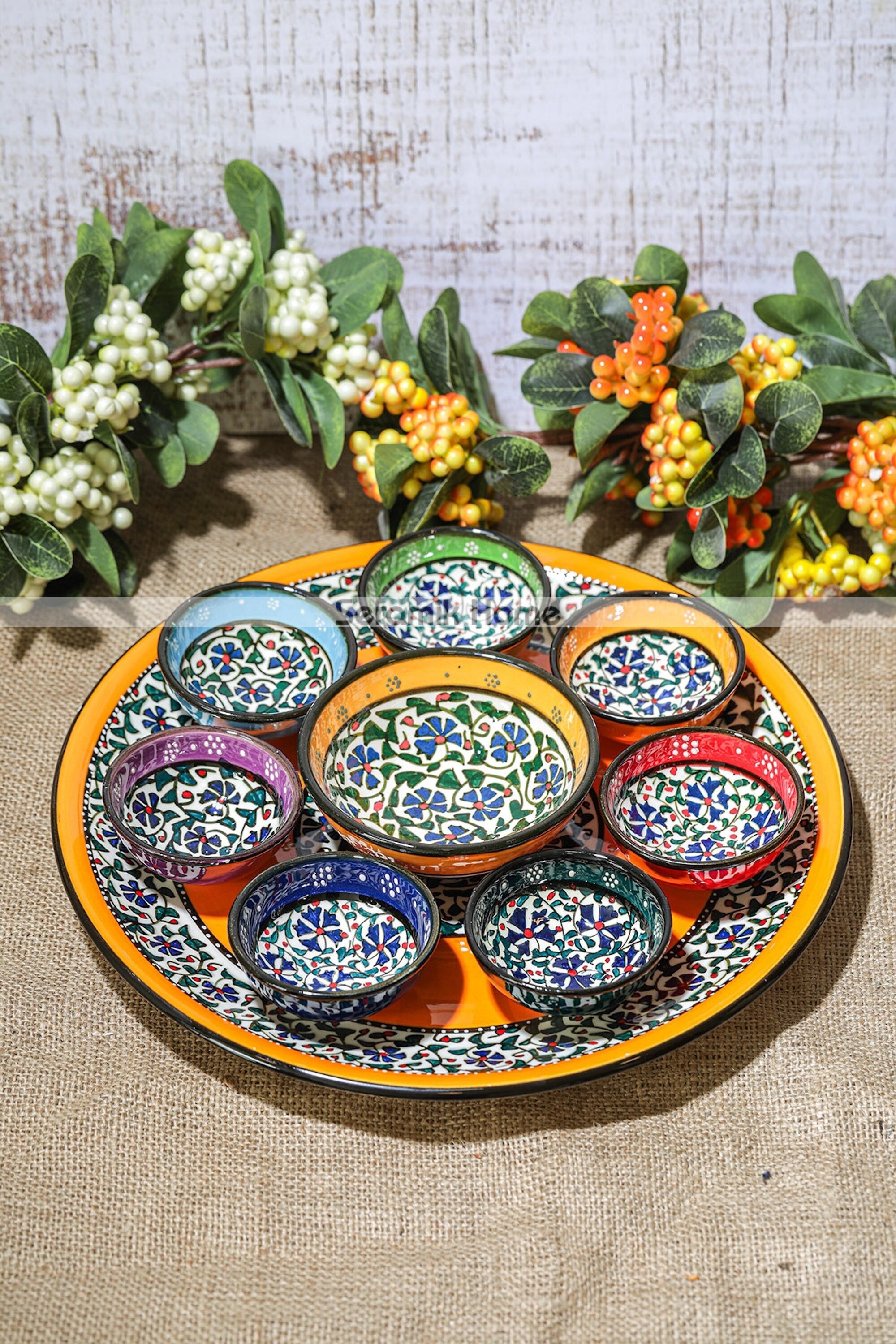 everyone vincent ceramic tray3点セット Porcelain Serving Platters | Vibrant Colors | Set of 3