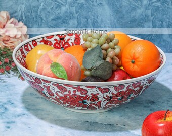Bol Décoratif En Cristal Coloré Peint à La Main – Forme De Feuille, 31 Cm De Diamètre, Pour Fruits Et Centre De Table