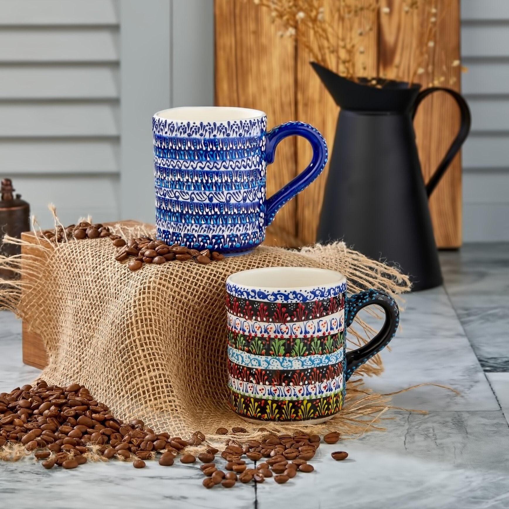 Tazza Da Caffè In Ceramica Con Manici A Forma Di Mano - Design Divertente A Panciotta, Regalo Perfetto Per Casa - Foto 5