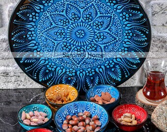 トルコ風陶器製朝食セット、メゼサービングセット、タパスサービング