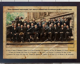 Impresión fotográfica de la Conferencia Solvay de 1927: Albert Einstein, Física (Descarga digital)