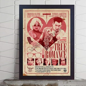 True Romance Movie vintage photo Film Art PRINT motivational Christmas Gift  poster