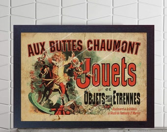 Aux Buttes Chaumont Jouets Bar Decor tv series Friends Monica&#39;s Apartment Movie vintage photo Film Art PRINT tv show Christmas Gift poster