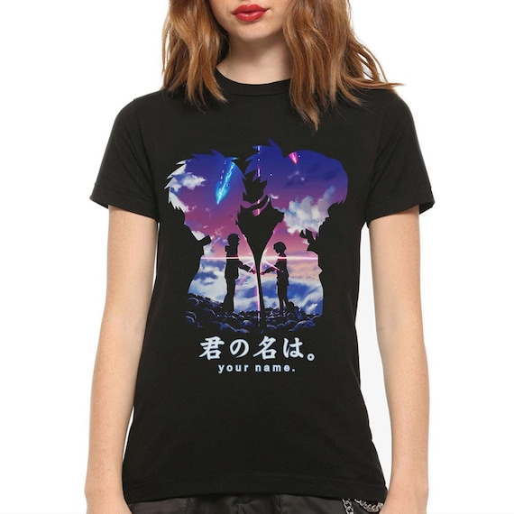 Kimi No Na Wa ( Your Name ) T Shirt 100% Cotton Kimi No Na Wa Manga Anime  Movie Your Name Taki Mitsuha Studio Ghibli Miyazaki - AliExpress