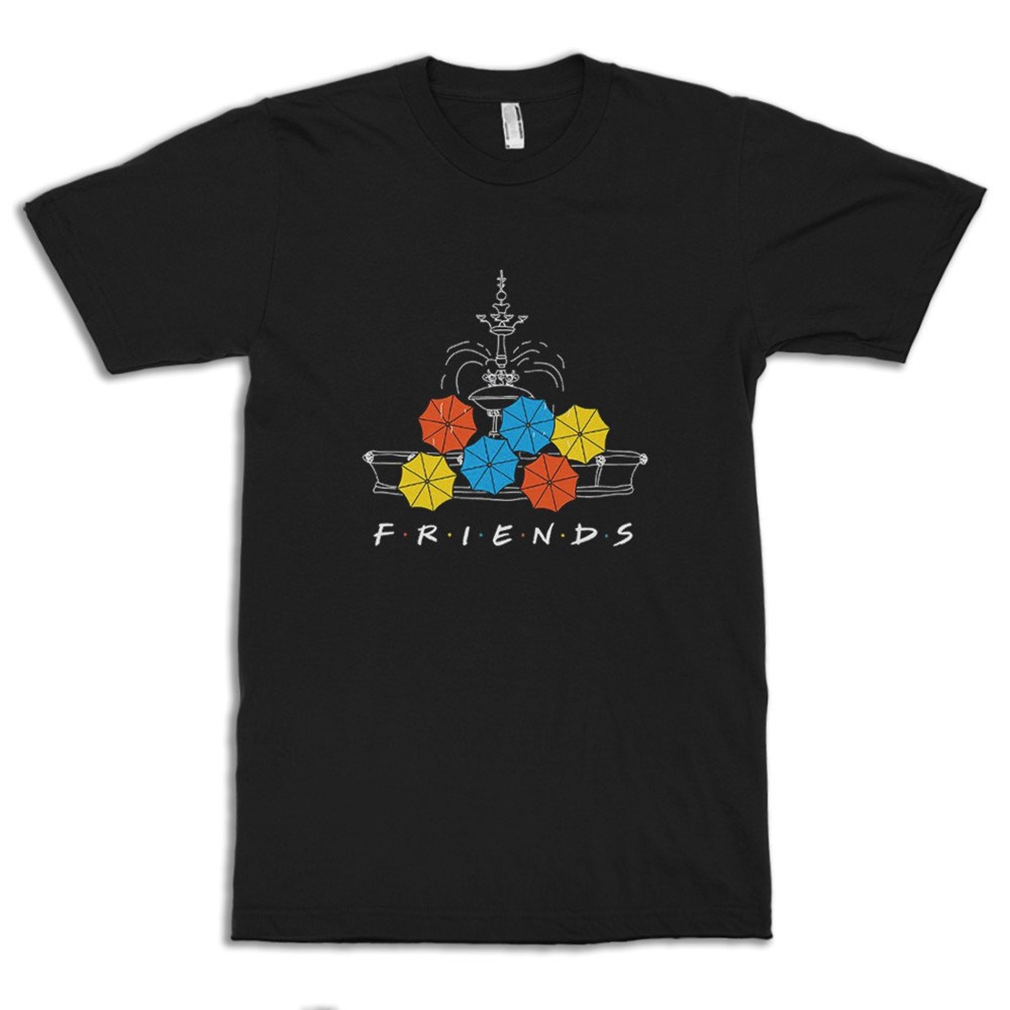 Discover Friends TV Series Fountain T-Shirt, Men's and Women's All Sizes