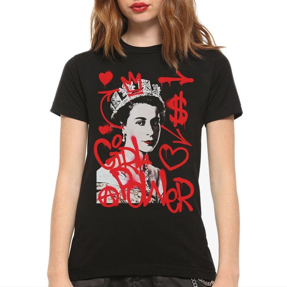 Queen Elizabeth Graphic Art T shirt Men s Women s All Sizes hm