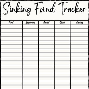Sinkender Fund Tracker