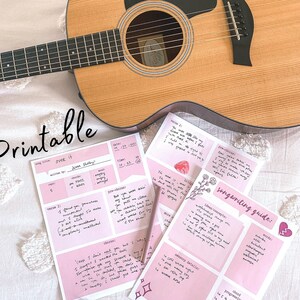 Beginner Songwriting Guide, Songwriting Template - Printable PDF (8 ...