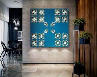 Abstract painting, Artwork, Abstract wall painting, Colorful abstract painting, Oil on canvas, Abstract oil painting, Original artwork