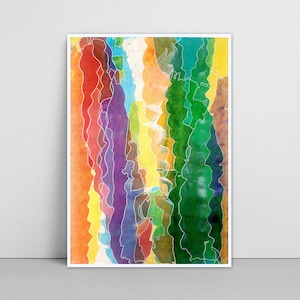 Abstract painting, Squeegee painting, Squeegee art, Abstract wall painting, Colorful abstract painting, Colorful artwork, Acrylic artwork