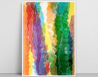 Abstract Painting, Squeegee Painting, Squeegee Art, Abstract