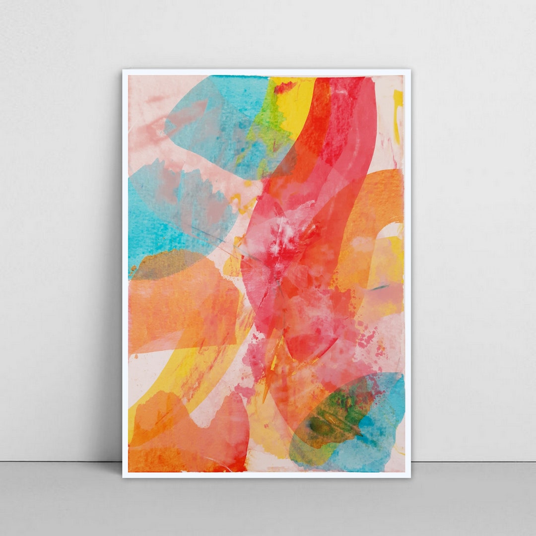 Abstract Painting, Squeegee Painting, Squeegee Art, Abstract Wall