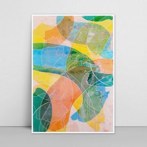 Abstract painting, Squeegee painting, Squeegee art, Abstract wall painting, Colorful abstract painting, Colorful artwork, Acrylic artwork