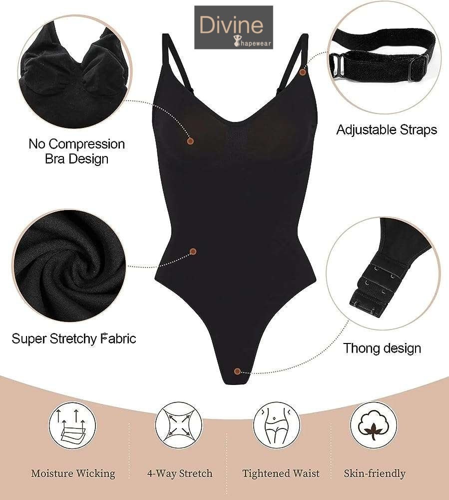 Buy online Black Cotton, Spandex Body Shaper from lingerie for