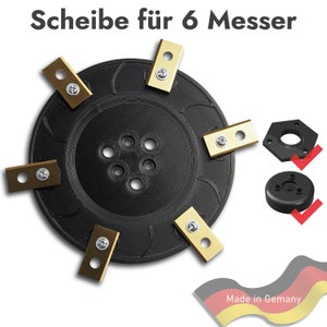 Für Worx Landroid Messerscheibe 6 Klingen - M500 M700 WR167E WR141E und weitere | Messer-Stimmung