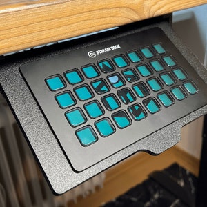 Stream Deck XL Under Desk Mount for Elgato | Stream Deck Slide out 32 keys