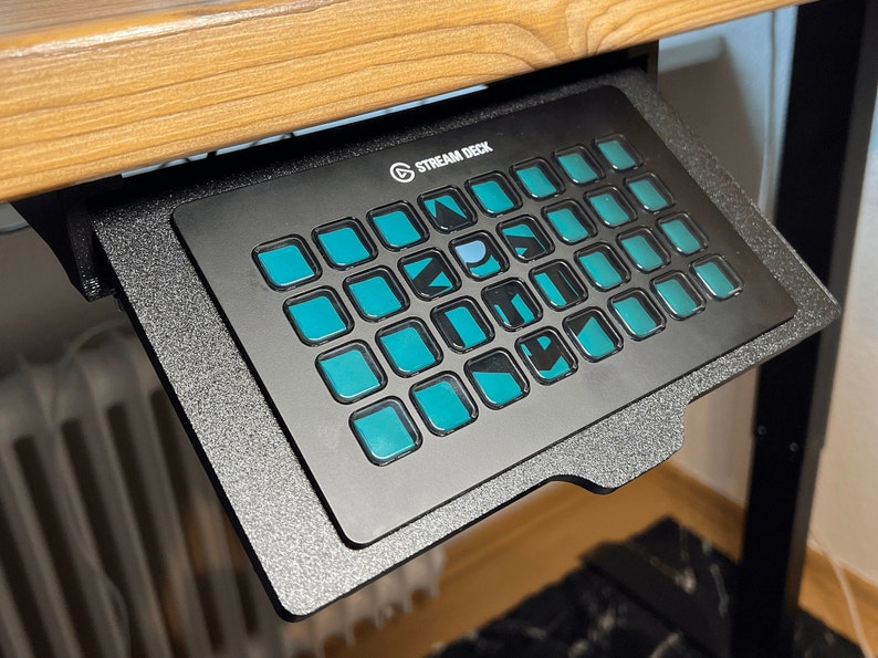 Elgato Streamdeck XL Under Desk Mount Stream Deck Slide Out Etsy Canada