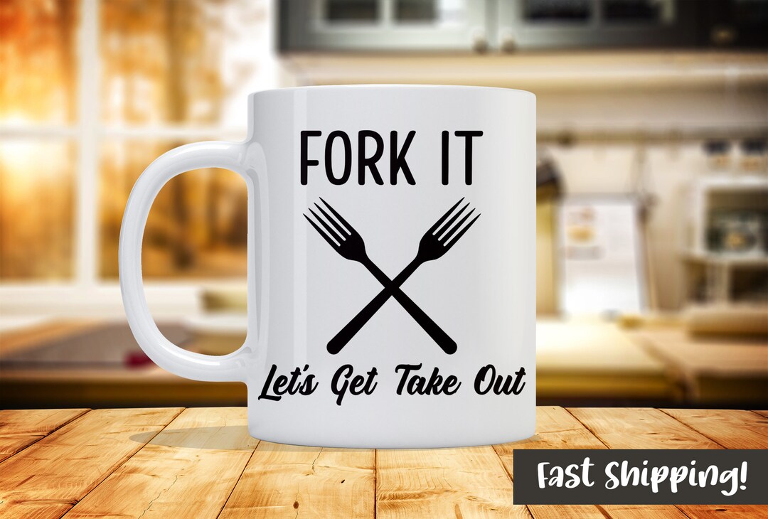 Fork It Let's Get Take Out Kitchen Cooking and Baking Etsy