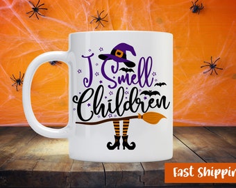 I Smell Children - Halloween Holiday Theme - Custom Coffee Mug