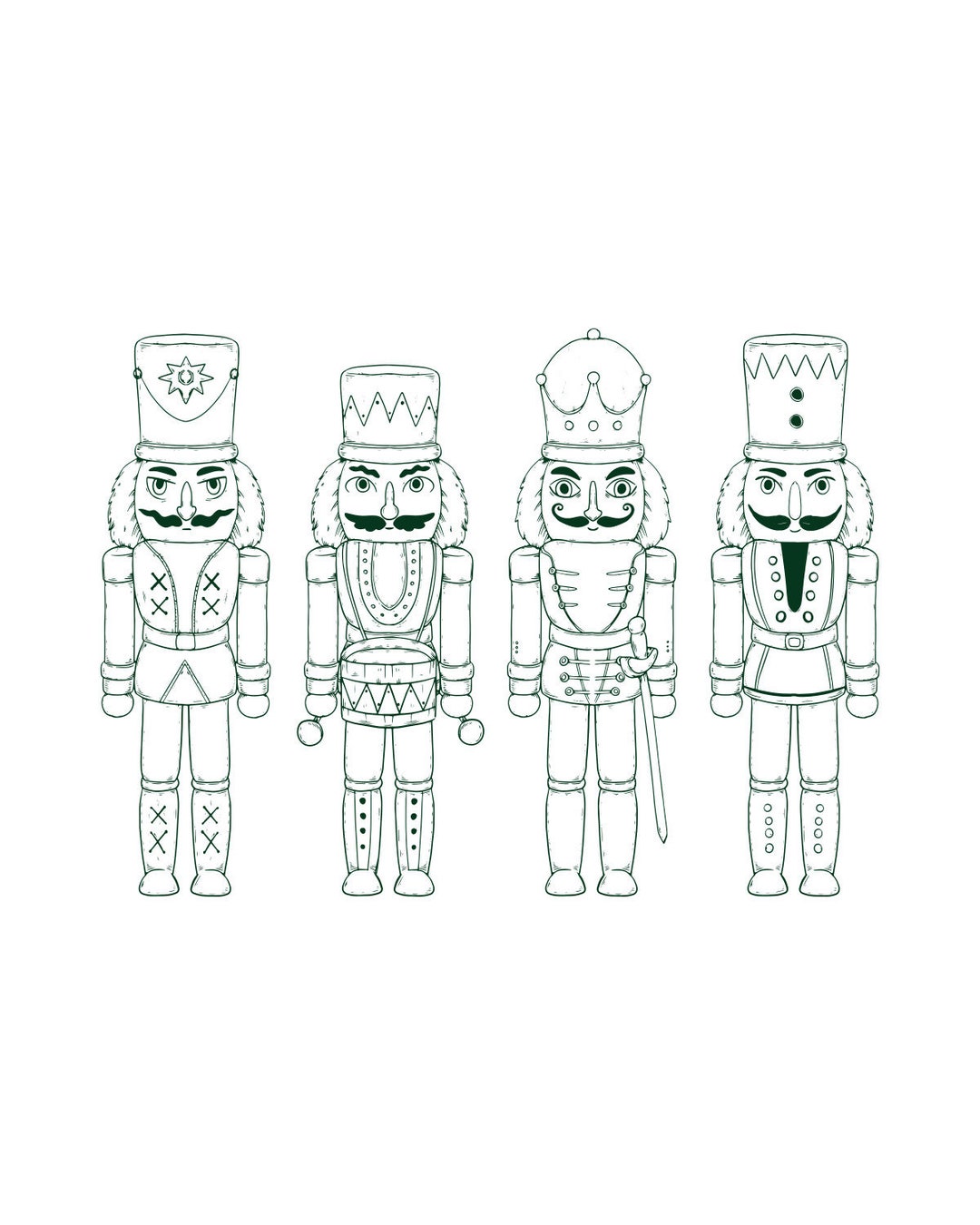 Christmas Digital Print/nutcracker Print/ Christmas Prints - Etsy