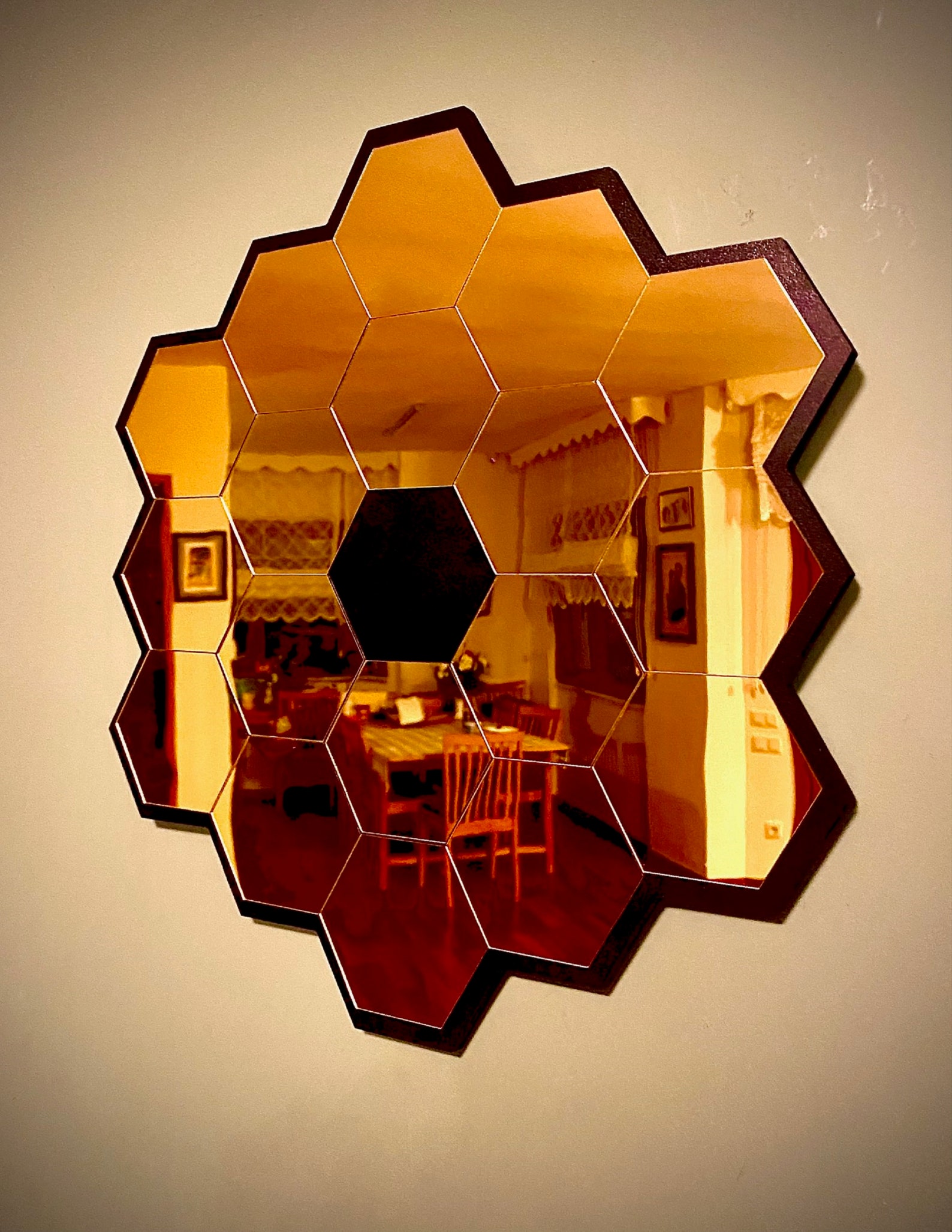 James b Space Telescope Mirror Wall Decoration Medium Etsy