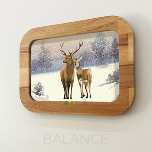 Balance Frames - One Piece Wood Picture Frames with Built-in Bubble Level
