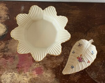 Gold Trim Decorated China YOU PICK Decorative Bowls Centerpiece Lenox Floral Leaf Dish