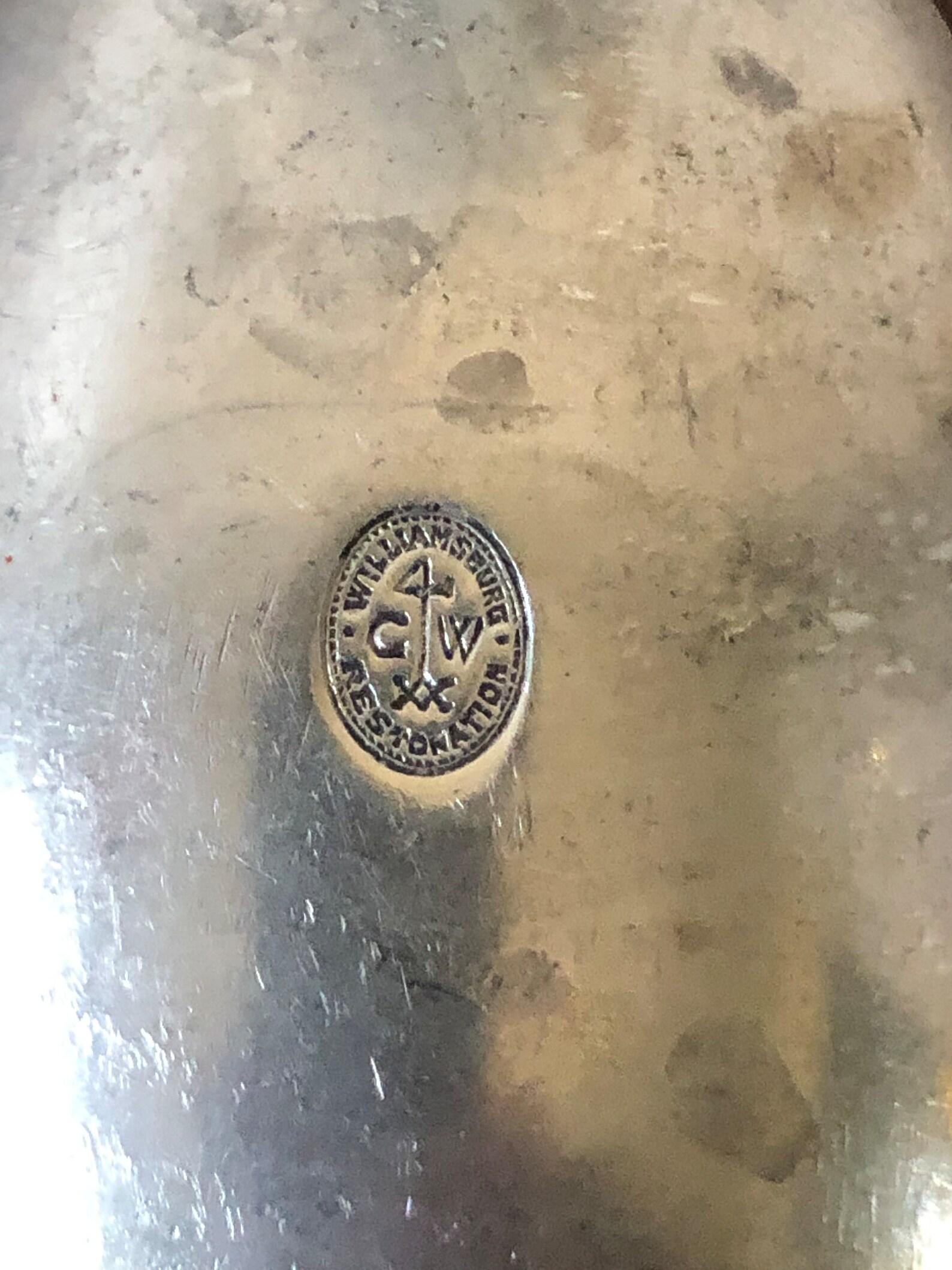 Vintage Stieff Pewter Tablespoon Williamsburg Restoration Etsy